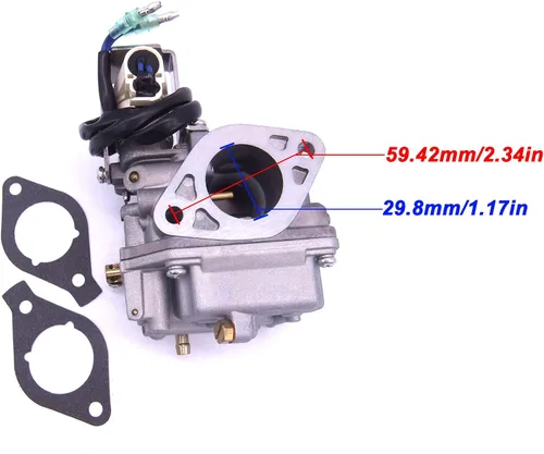 Vista 3 de SouthMarine Motor de barco 6AH-14301-00 6AH-14301-01 carburador Assy y 6AH-13646-00 juntas (2 piezas) para motor fuera de borda Yamaha 4-Stroke F20