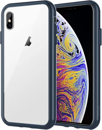 Vista 7 de JETech Funda para iPhone Xs Max, antiamarilleo, color negro