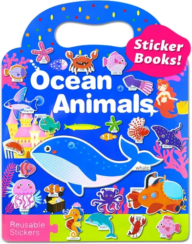Vista 37 de Benresive - Libros de calcomanías reutilizables para niños de 2-4, libros de calcomanías para niños pequeños 1-3 y 2-4, juguetes de viaje Animal