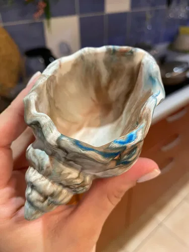 Vista 6 de Moldes de silicona para tarro de vela, molde de vela de caracola, forma de concha, molde de contenedor de plantación de suculentas para hacer