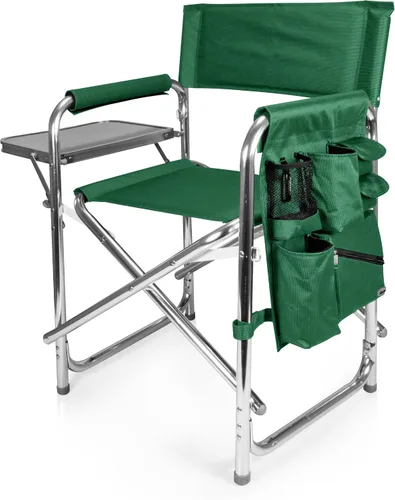Vista 7 de Silla de director deportiva impresa personalizada con mesa auxiliar y bolsillo