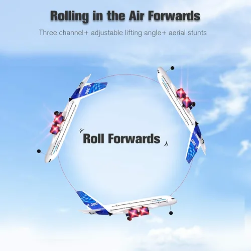 Vista 4 de Avión RC GoolRC A380, avión de control remoto 2.4G 3CH, avión RC fácil de volar para principiantes, modelo de planeador de ala fija de espuma EPP