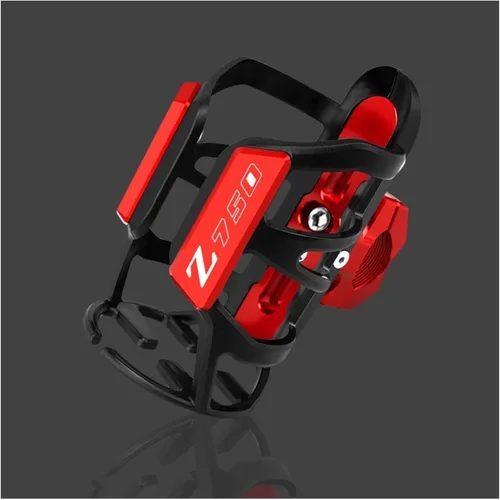 Vista 8 de Z - Accesorios CNC para motocicleta Kawasaki Z750 Z900 Z750R/750S ajustable para botella de agua de bebidas soporte X (color Z750 negro)