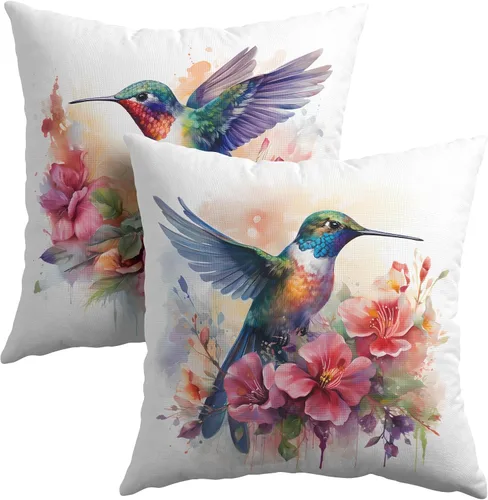 Vista 47 de Fundas de almohada tribales marrones - Juego de 2 fundas de almohada étnicas 40x40 cm azteca geométrica para decoración de sofá, cama, hogar