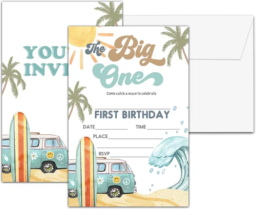 Vista 22 de Invitaciones para fiesta de primer cumpleaños, invitaciones de cumpleaños con purpurina de globo, invitaciones de cumpleaños de doble cara
