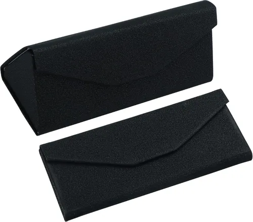 Vista 19 de VisionGlobal Paquete de 2 fundas rígidas para lentes con diseño plegable, funda portátil para gafas de sol para protección de lentes, ligera