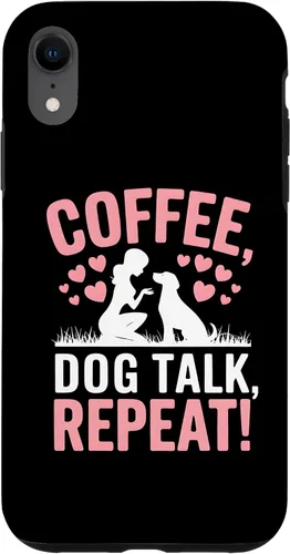 Vista 25 de Coffee Dog Talk Repeat Dog Mom Puppy Love Case for iPhone 17