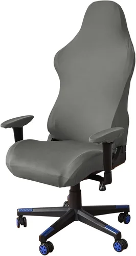Vista 10 de Fundas para sillas de juegos con fundas para reposabrazos, protector elástico para silla de escritorio de computadora de oficina, tela de poliéster