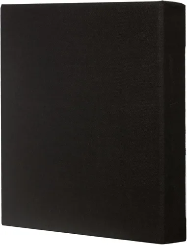 Vista 4 de ATS Acoustics Tratamiento de pared del panel acústico que amortigua el ruido que absorbe el sonido, 24" x 24" x 4", borde biselado (negro)