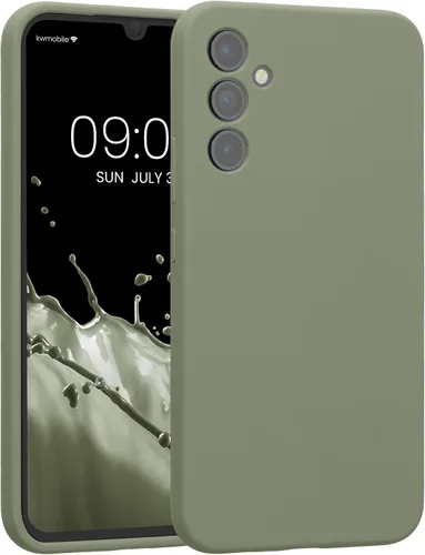 Vista 197 de kwmobile Funda compatible con Samsung Galaxy A13 4G - Funda delgada de silicona TPU - Acabado suave al tacto - Amarillo radiante