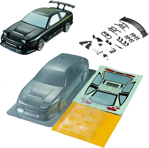 Vista 10 de 1/10 Escala RC Onroad Racing Drift Touring Car Transparente Lexan Carcasa Transparente (Challenger SRT8)
