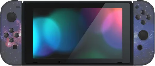 Vista 9 de eXtremeRate - Placa trasera para Nintendo Switch Console NS Joycon con carcasa de mando de mano con botones de juego completo carcasa de repuesto