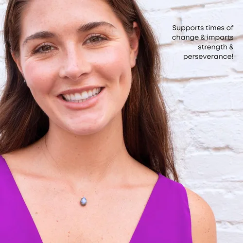 Vista 23 de SoulKu Luxe Inspirational Necklace, Empowerment Jewelry, Handcrafted Necklace For Women, Gift For Mom, 2" Extender With Lobster Clasp, 16" Nylon Cord