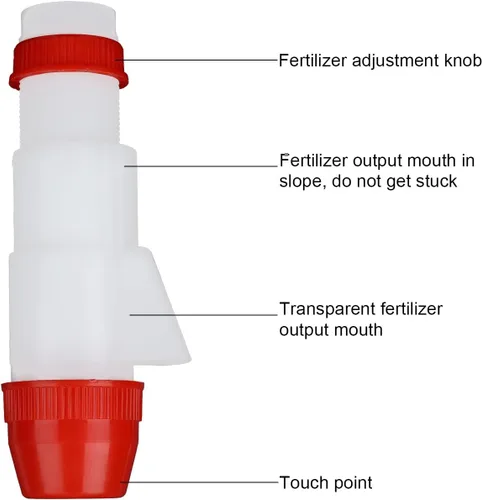 Vista 6 de Qiilu arcidor De Fertilizantes Esparcidor De Fertilizantes De Mano Pp PVC Manual Fertilizante Herramienta De Fertilización Con Bolsa Para Granja