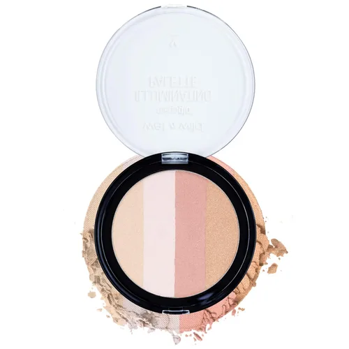 Vista 3 de wet n wild MegaGlo - Paleta de maquillaje iluminador en polvo, color rosa pasarela, resaltador facial