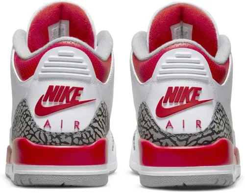 Vista 5 de Jordan 3 Retro Fire Red WhiteFire Red-Black (DN3707 160) para hombre, blancorojonegro (WhiteFire Red-Black)