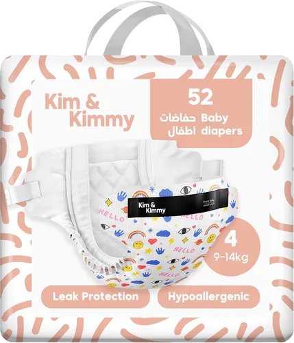 Vista 9 de Kim & Kimmy Pañales ecológicos, talla 2, 9-18 libras, 72 pañales – Protección contra fugas de 12 horas, sin erupciones, hipoalergénicos, ultrasuaves