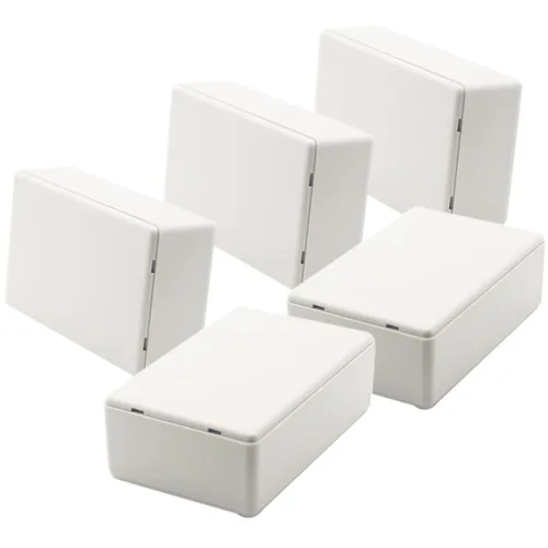 Vista 31 de Zulkit 12 cajas de proyecto de plástico ABS para proyectos eléctricos, caja de conexiones pequeña, color blanco, 2.17 x 1.28 x 0.79 pulgadas