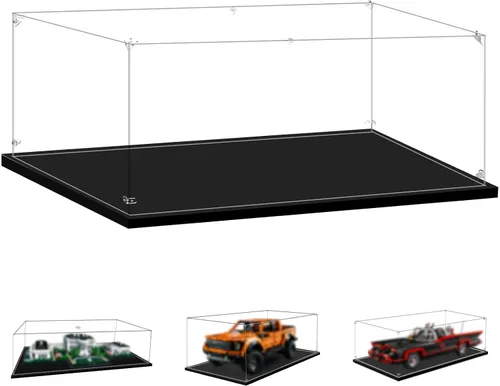Vista 10 de Vitrina para Lego 1:8 Scale Car 42096 42172 42143 42156 42083 42115 42056 42125 76139 76956, 23.62 x 11.81 x 7.87 pulgadas 7.9 in), a prueba