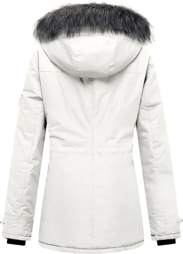 Vista 2 de wantdo - Chaqueta para mujer, acolchada, de invierno, cálida, gruesa, con capucha extraíble