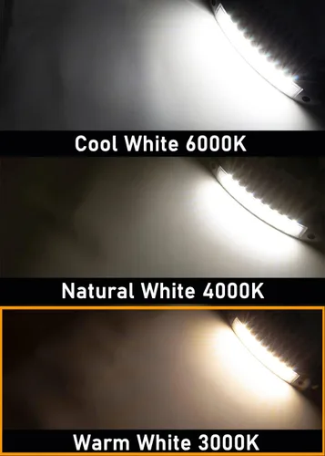 Vista 4 de Raycharm - Lámpara LED de porche de perfil bajo para RV y barco de 9.1", con haz de inundación enfocado de 40° hacia abajo, luz blanca cálida