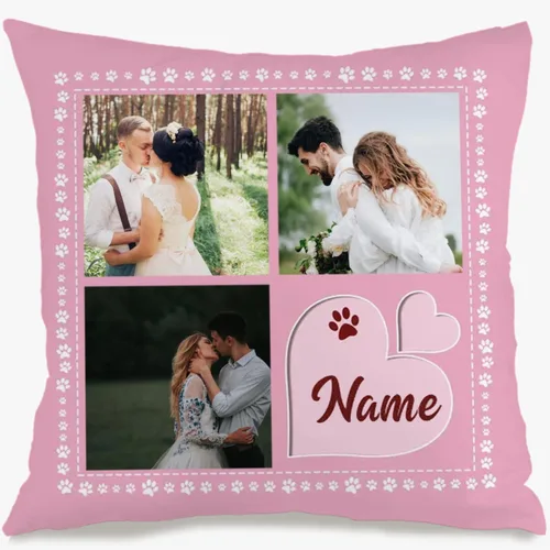 Vista 12 de Custom Memory Pillow Case Created with a Single Photo and Your Chosen Words Forming a comforting Cushion That Also Makes a Thoughtful Gift