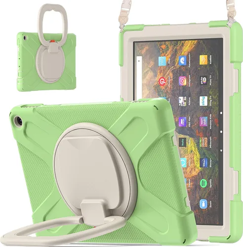 Vista 13 de Funda portátil de rotación de 360° para tablet Fire HD 10 y 10 Plus