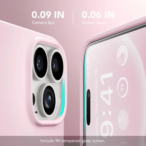 Vista 6 de GONEZ Funda magnética para iPhone 15 Pro, compatible con MagSafe, [protector de pantalla + protector de lente de cámara], funda protectora