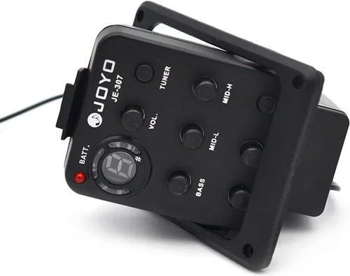 Vista 4 de JOYO JE-307 5-Band EQ Equalizer Guitarra Acústica Piezo Pickup Preamp Sistema de sintonizador con pantalla LCD