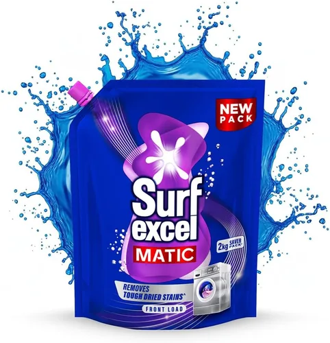 Vista 3 de Surf Excel Bolsa de detergente líquido Matic de carga frontal - 2 L