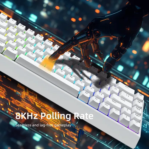 Vista 6 de IROK Mer68 SE Wired 68 Keys, Magnetic Switch Mechanical Keyboard, 8KHZ Polling Rate/Latency As 0.125MS/64KHZ All Keys Scan Rate/ARGB, Hot Swappable