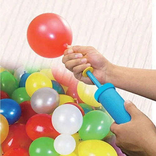 Vista 8 de Bomba de aire portátil de mano para inflables, bomba de globo de doble
