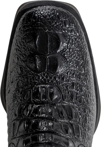 Vista 5 de Botas vaqueras para hombre, botas Chelsea occidentales con punta Negro