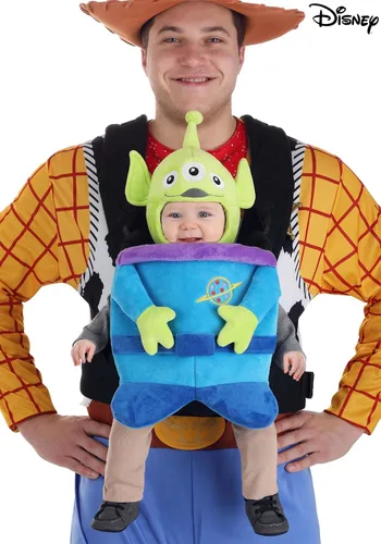 Vista 8 de Disney Toy Story Little Alien Space - Funda para portador de bebé, disfraz infantil de Halloween