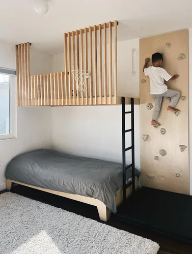 Vista 4 de Everett & Avery Co. Presas de Escalada en Roca Premium - Pared de Escalada en Roca para Niños en Interiores - Presas de Escalada en Roca para Niños