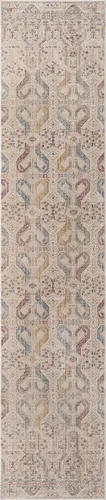 Vista 9 de Unique Loom Deepa Collection - Alfombra de área - Congruence (rectangular 2' 0" x 3' 0", marfil/borgoña)