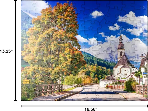 Vista 7 de MyPuzzle Ramsau Near Berchtesgaden Alemania - Rompecabezas prémium de 100 piezas para adultos