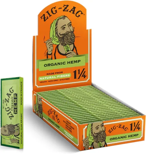 Vista 9 de ZIG-ZAG Papel de liar, papel de liar vegano orgánico sin blanquear, papel sostenible y ecológico para uso diario, tamaño de 1 ¼ pulgadas, paquete