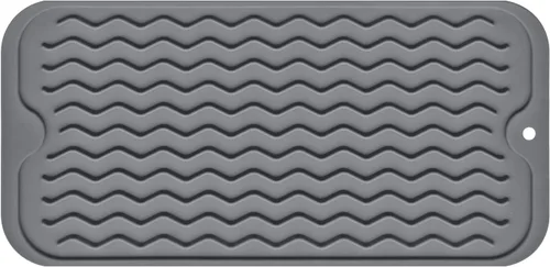 Vista 33 de Tapete de silicona para secado de platos para múltiples usos, fácil de limpiar, ecológico, tapete escurridor de platos resistente al calor