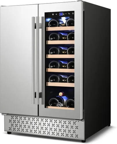 Vista 20 de Tylza Refrigerador de exhibición de encimera Puerta de vidrio doble de 2.7