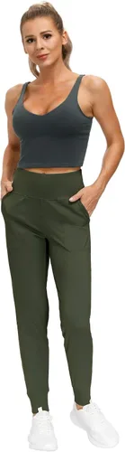 Vista 5 de THE GYM PEOPLE - Pantalones deportivos ajustados para mujer, ligeros, para entrenamiento, yoga, correr y descanso