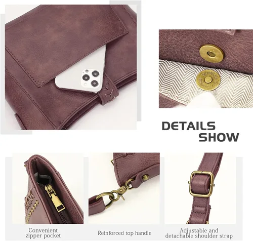 Vista 3 de KL928 Purses for Women Shoulder Handbags Crossbody Bag
