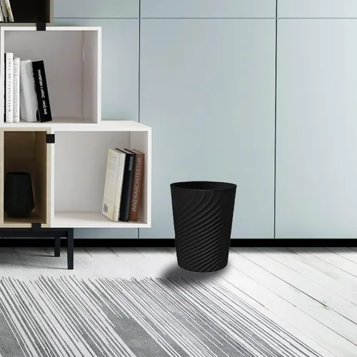Vista 3 de DAJITRE Cubo de basura pequeño de 1.8 galones, papelera de reciclaje de perfil delgado para espacios compactos, baño, oficina, dormitorio, cocina