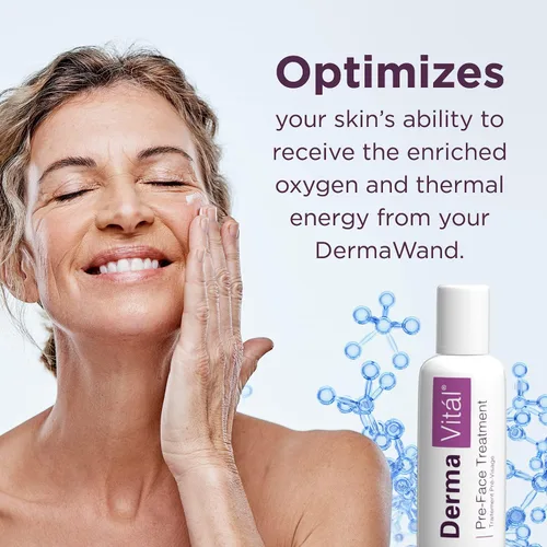 Vista 5 de DermaVital Preface Treatment by DermaWand - Crema hidratante facial, crema antienvejecimiento con manzanilla y aloe, reduce la apariencia