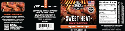 Vista 2 de Pit Boss Salsa BBQ Sweet Heat, 20 onzas líquidas
