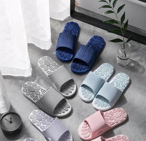 Vista 8 de Acupressure Massage Slippers Therapeutic Reflexology Sandals for Foot Acupoint Massage Shiatsu Arch Pain Relief Non-Slip Massage Shoes for Bath