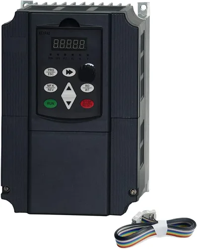 Vista 9 de Unidad de frecuencia variable VFD, 220V/0.75KW/1.5KW/2.2KW/4KW/5.5KW/7.5KW VFD Convertidor de frecuencia con freno para motor de husillo Regulación