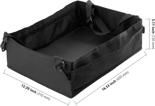 Vista 2 de HAKZEON ZEONHAK - Caja organizadora de almacenamiento para debajo del asiento, bolsa de herramientas plegable para debajo del asiento, organizador