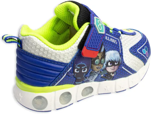 Vista 5 de PJ Masks Zapatos iluminados para niños pequeños zapatos deportivos con correa de gancho y bucle talla 5 a talla 10