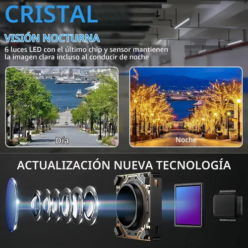 Vista 3 de Cámara de respaldo HD 1080P para automóviles, visión nocturna, gran angular de 170°, impermeable, fácil instalación, imagen clara para camiones